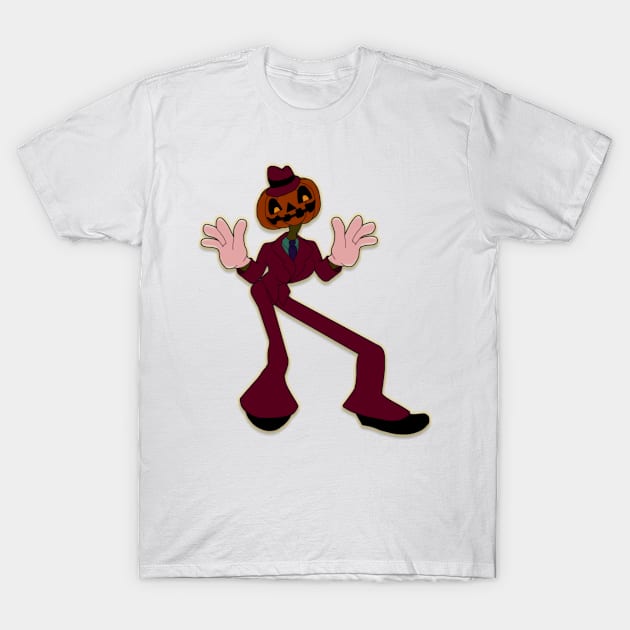 Jacko the Jack-o-Lantern Man T-Shirt by HyzenthlayRose